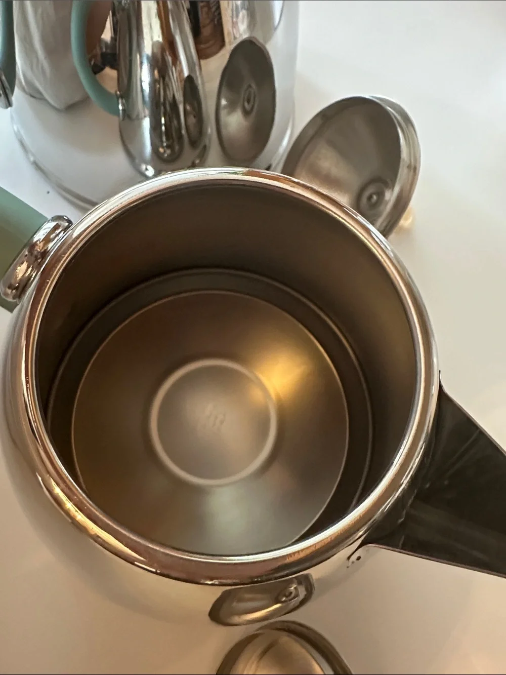 Michael Graves Vintage Postmodern Stainless Steel Tea/Coffee Servers